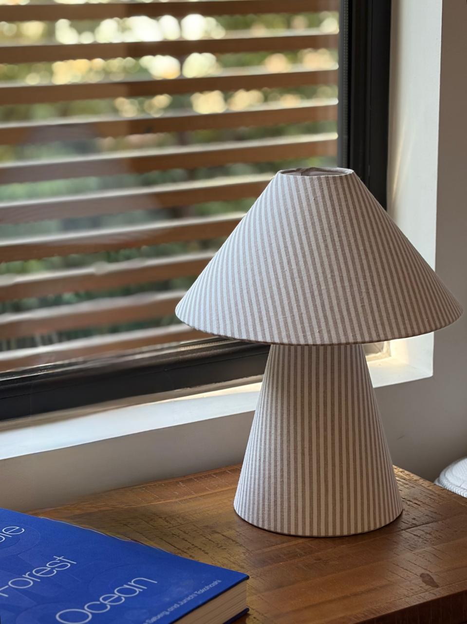 Lámpara campana - Rayas Beige